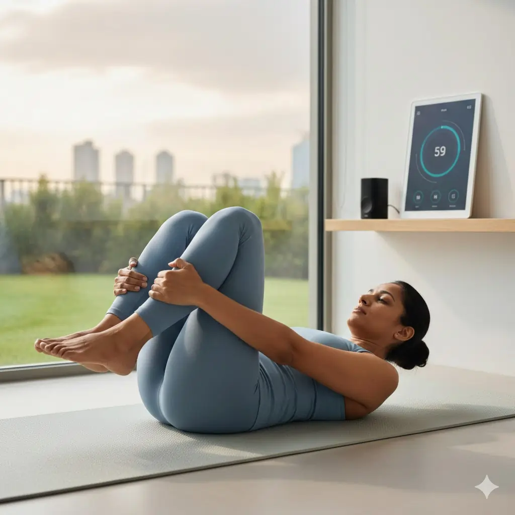 डबल नी टू चेस्ट