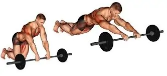 बारबेल रोलआउट (Barbell Rollout)