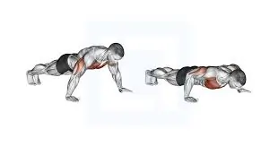 वाइड ग्रिप पुश-अप्स (Wide Grip Push-ups - हाथ फैलाकर पुश-अप)