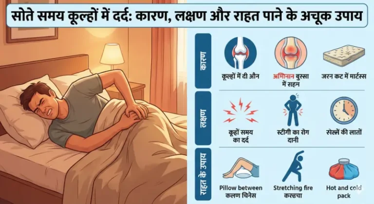 सोते समय कूल्हों में दर्द: