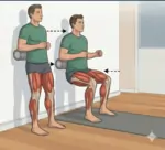 Wall Supported Mini Squat