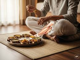 पारंपरिक गुजराती बैठक (जमीन पर पलाथी मारकर बैठना): जोड़ों की लोच के लिए फायदे और सावधानियां