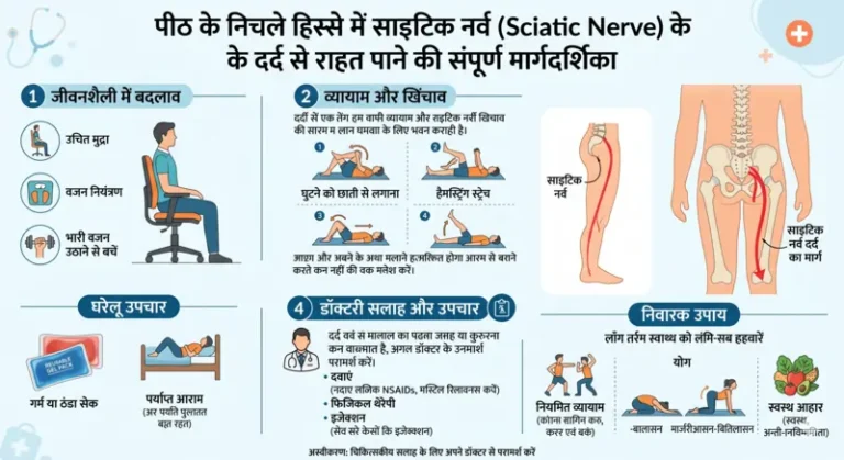 पीठ के निचले हिस्से में साइटिक नर्व (Sciatic Nerve) के दर्द