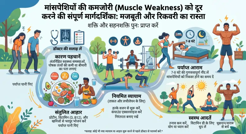मांसपेशियों की कमजोरी को दूर करने के लिए एक्सरसाइज