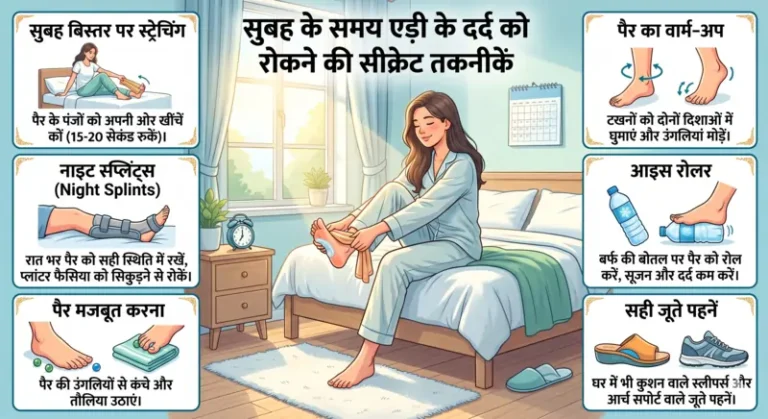 सुबह के समय एड़ी के दर्द को रोकने की सीक्रेट तकनीकें