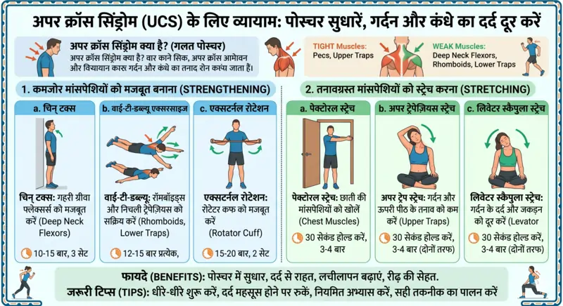 अपर क्रॉस सिंड्रोम के लिए एक्सरसाइज