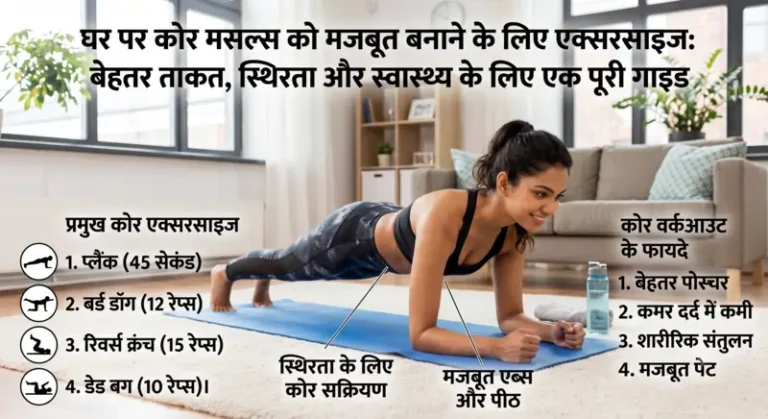 घर पर कोर मसल्स मजबूत करने की बेस्ट एक्सरसाइज