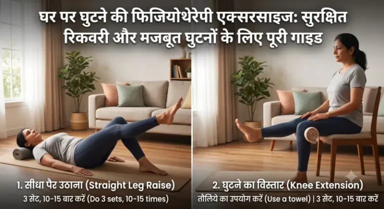 घर पर घुटने की फिजियोथेरेपी एक्सरसाइज