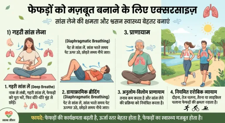 फेफड़ों को मजबूत करने के लिए बेहतरीन एक्सरसाइज