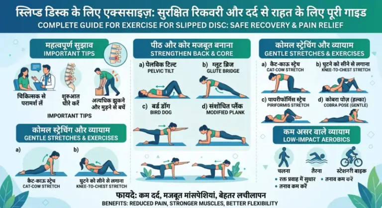 स्लिप डिस्क के लिए एक्सरसाइज