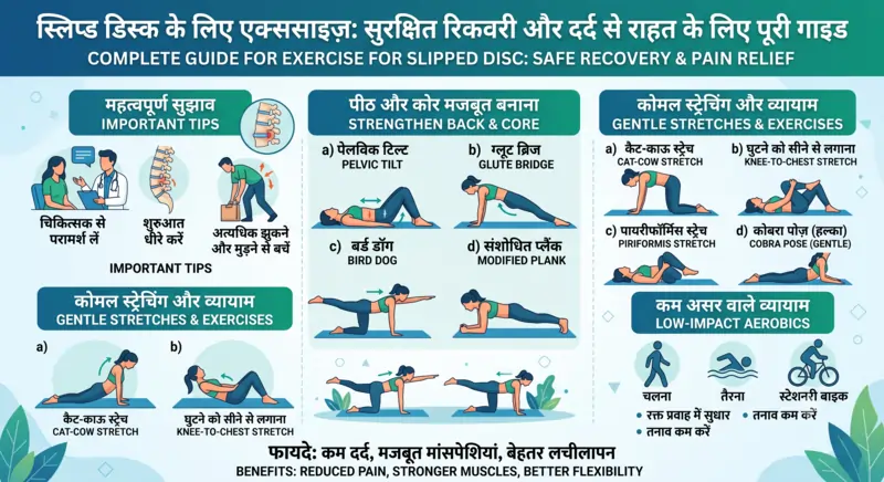 स्लिप डिस्क के लिए एक्सरसाइज