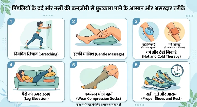 पिंडलियों के दर्द और नसों की कमजोरी का इलाज