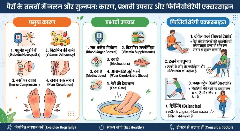 पैरों के तलवों में जलन और सुन्नपन
