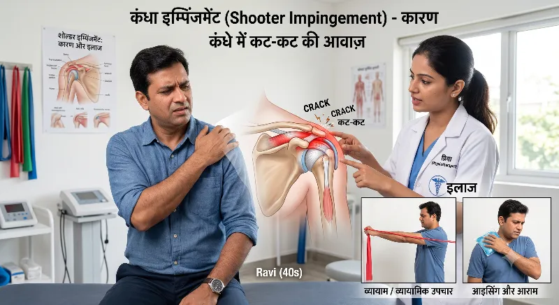 कंधे में कट-कट की आवाज़