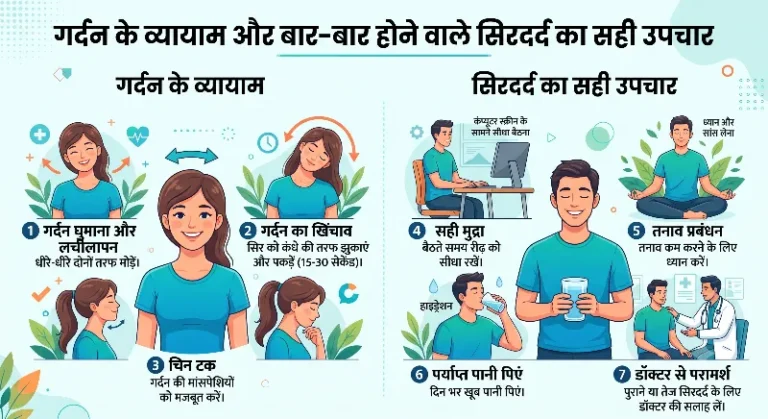 गर्दन के व्यायाम और बार-बार होने वाले सिरदर्द का सटीक इलाज