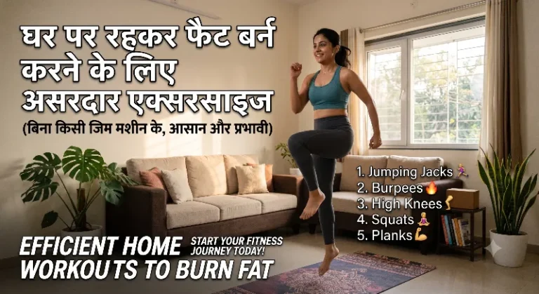 घर पर फैट बर्न करने के लिए असरदार एक्सरसाइज