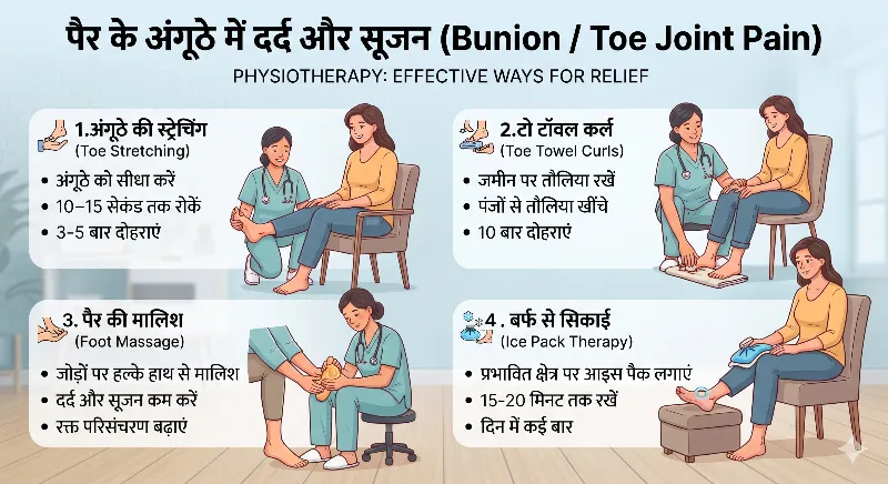 पैर के अंगूठे में दर्द और सूजन
