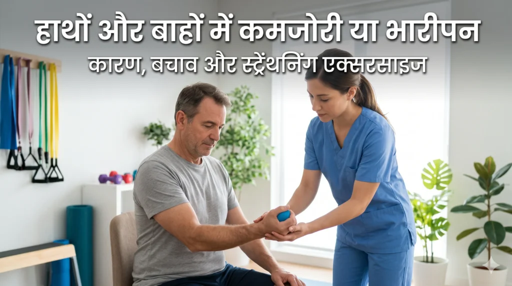 हाथों और बाहों में भारीपन व कमजोरी